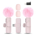 Hitozon Wireless Microphone for Iphone Ipad and Android Phone, 2 Pack Wireless Lavalier Lapel Mic with Noise Reduction, Plug and Play Mini Microphone for Video Recording Interview Podcast Youtube Tiktok Vlog,Summerwins